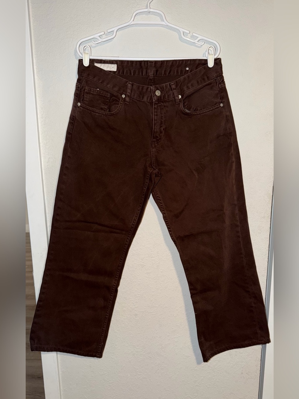 Zara Women's Dark Brown Corduroy Jeans